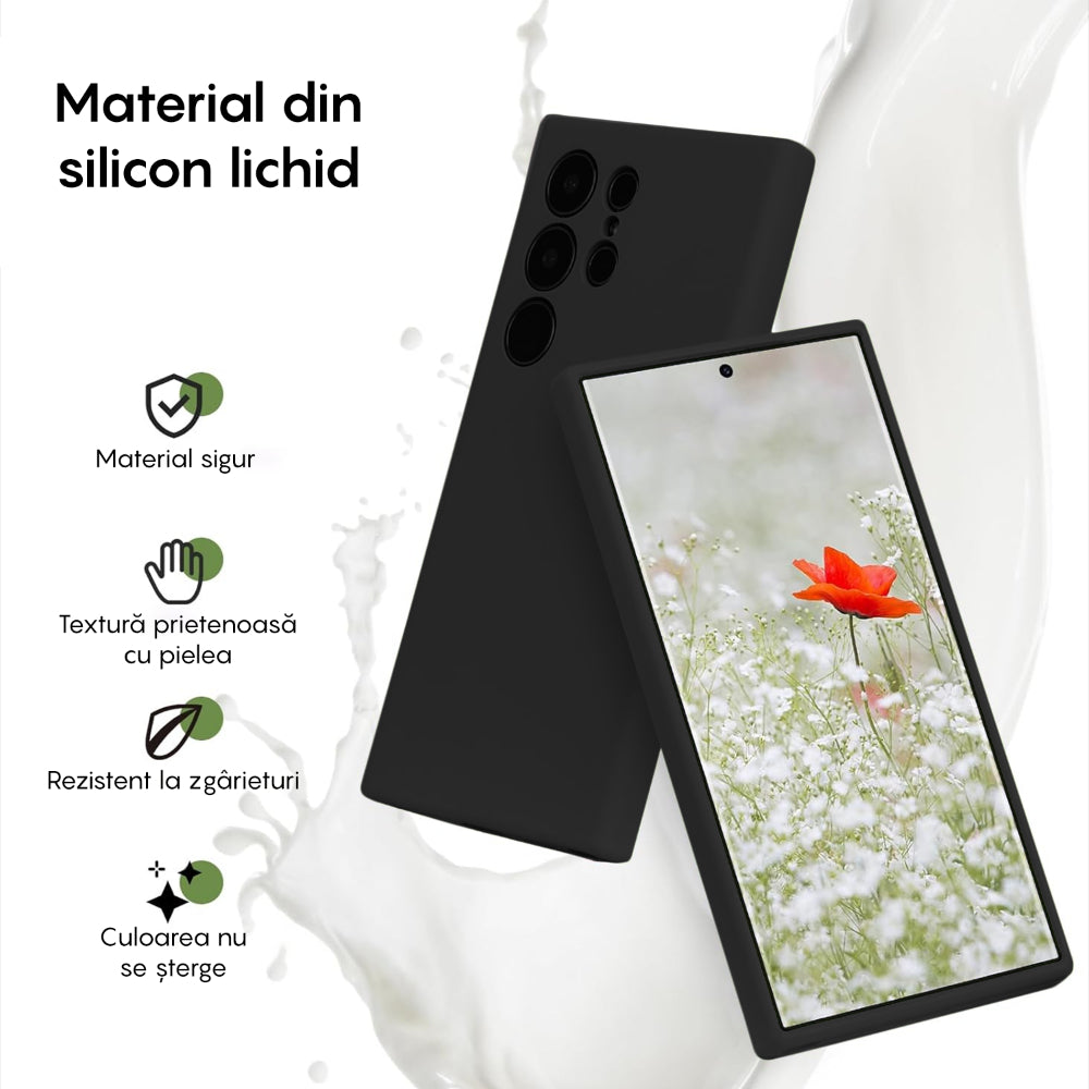 Husa Soft Silicone - Samsung Galaxy S23 Ultra - Negru