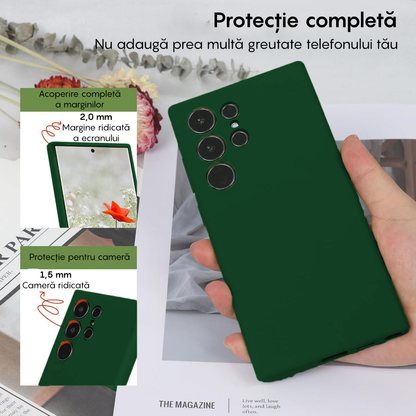 Husa Soft Silicone - Samsung Galaxy S23 Ultra - Dark Marine Green