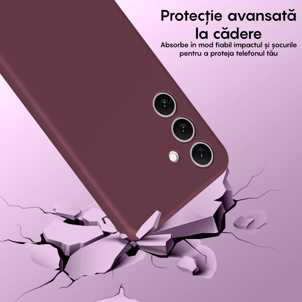 Husa Soft Silicone - Samsung Galaxy S24 - Burgundy