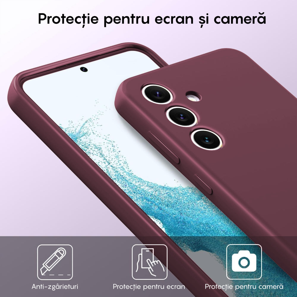 Husa Soft Silicone - Samsung Galaxy S24 - Burgundy