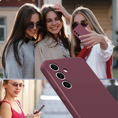 Husa Soft Silicone - Samsung Galaxy S24 - Burgundy