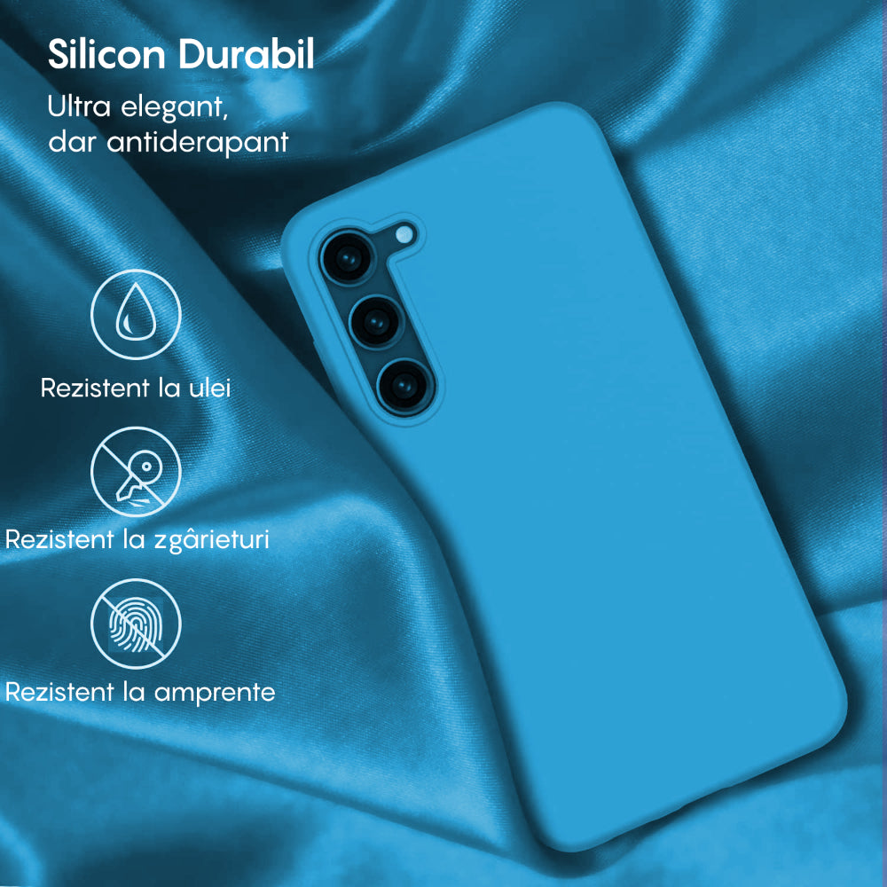 Husa Soft Silicone - Samsung Galaxy S24 Plus - Cadet Blue