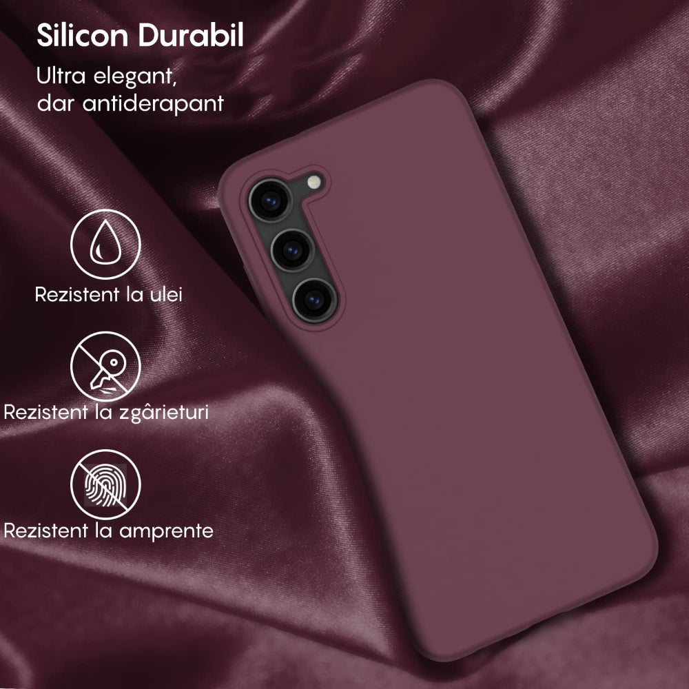 Husa Soft Silicone - Samsung Galaxy S24 Plus - Burgundy