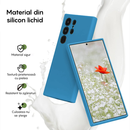 Husa Soft Silicone - Samsung Galaxy S24 Ultra - Cadet Blue