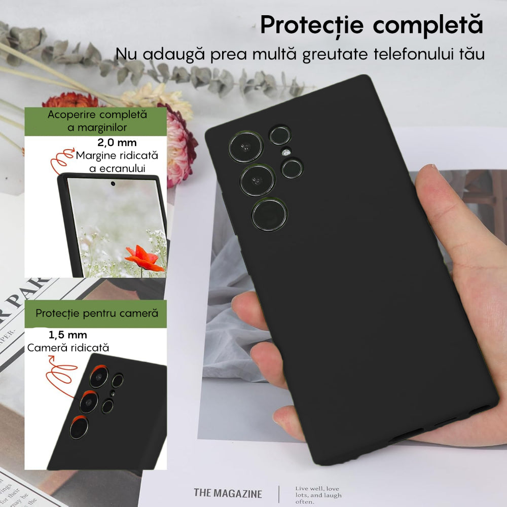 Husa Soft Silicone - Samsung Galaxy S24 Ultra - Negru