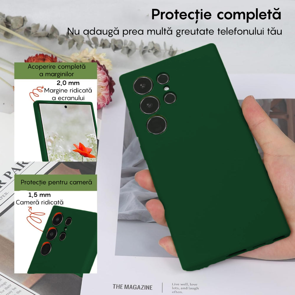 Husa Soft Silicone - Samsung Galaxy S24 Ultra - Webster Green