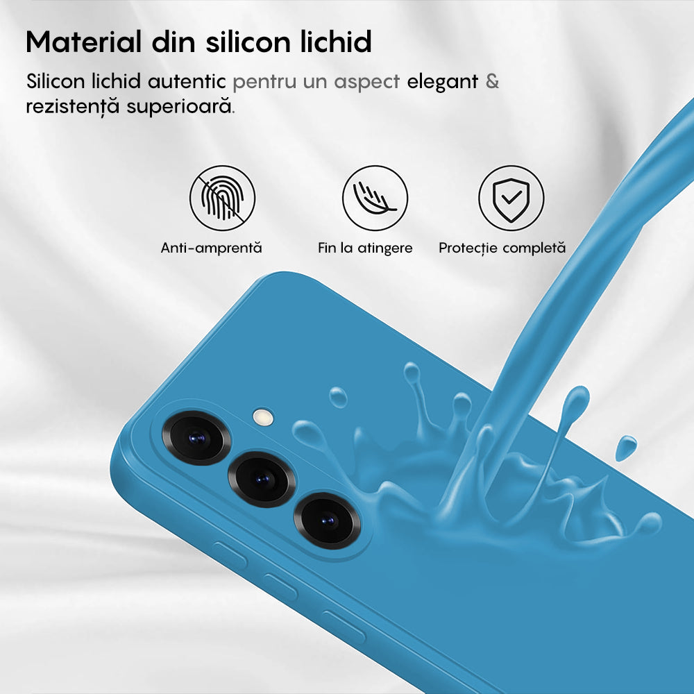 Husa Soft Silicone - Samsung Galaxy S25 - Cadet Blue