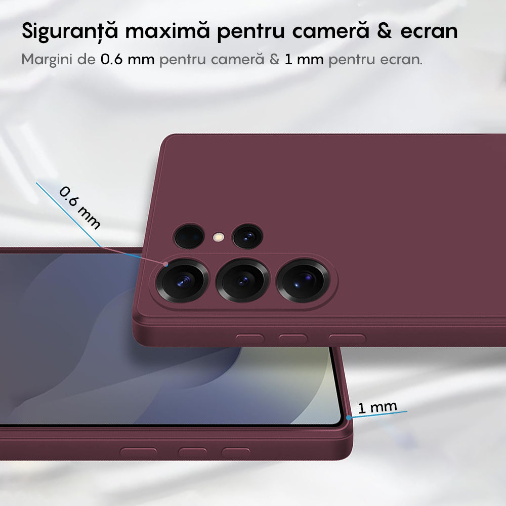Husa Soft Silicone - Samsung Galaxy S25 Ultra - Burgundy