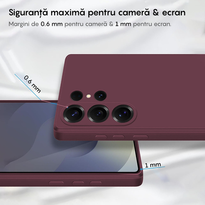 Husa Soft Silicone - Samsung Galaxy S25 Ultra - Burgundy