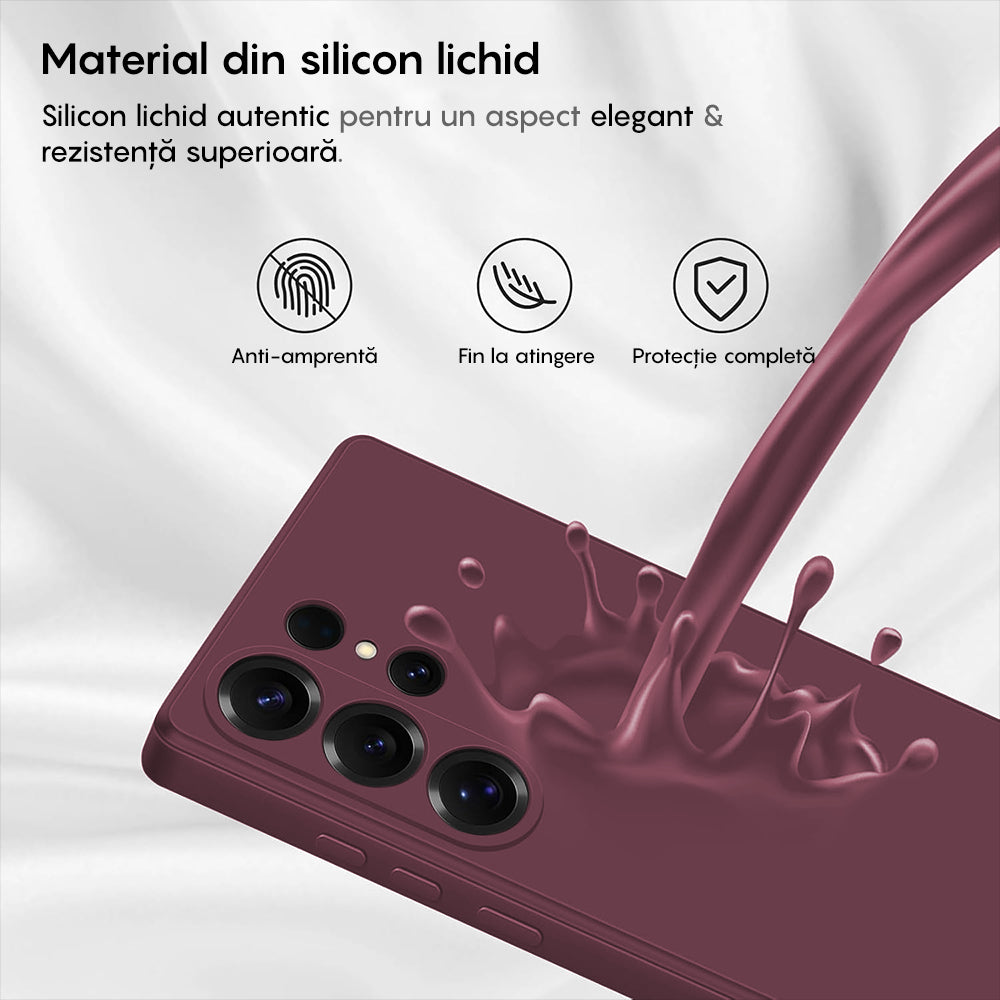 Husa Soft Silicone - Samsung Galaxy S25 Ultra - Burgundy