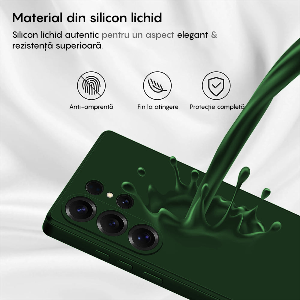Husa Soft Silicone - Samsung Galaxy S25 Ultra - Webster Green