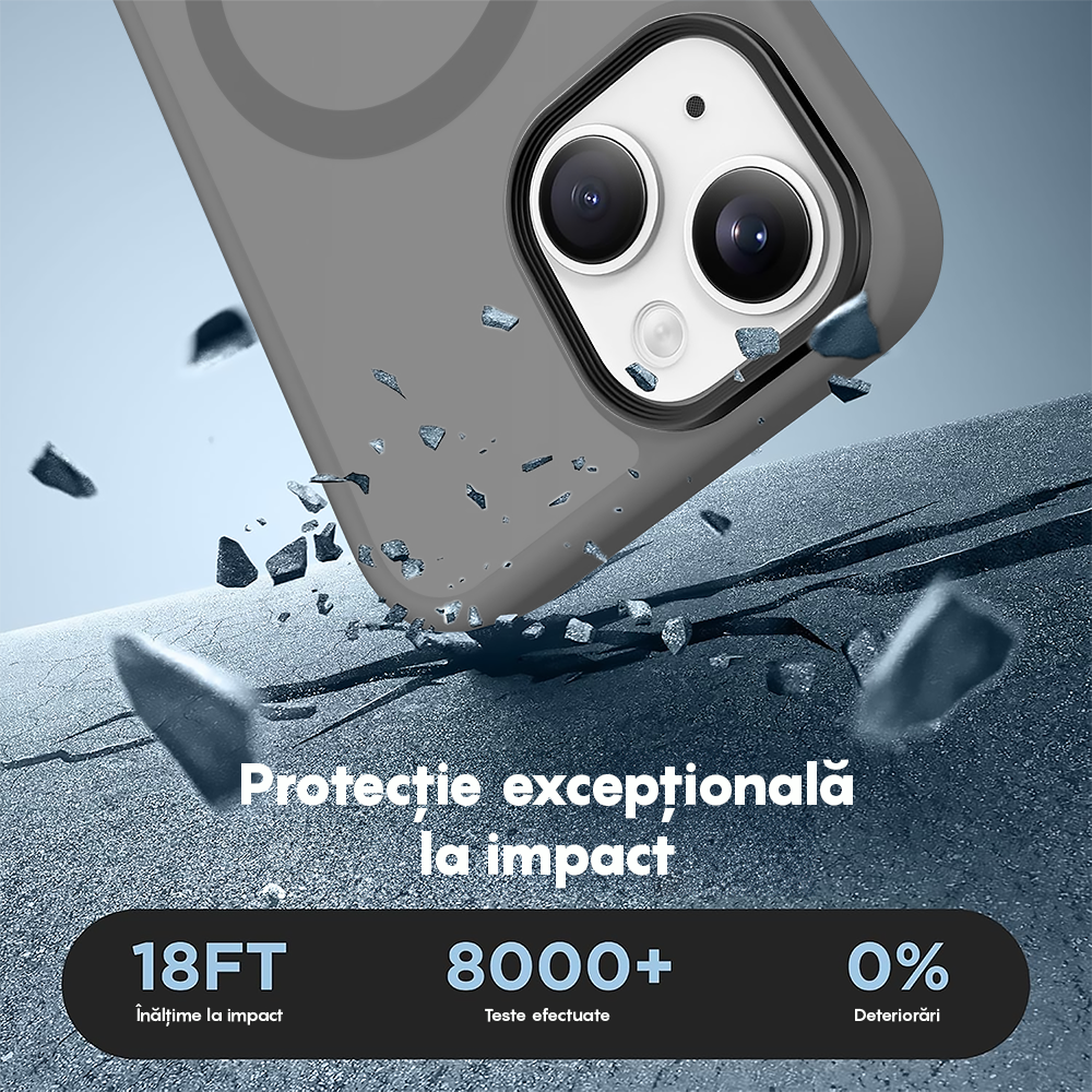 Husa MagSafe - iPhone 14 - Light Grey