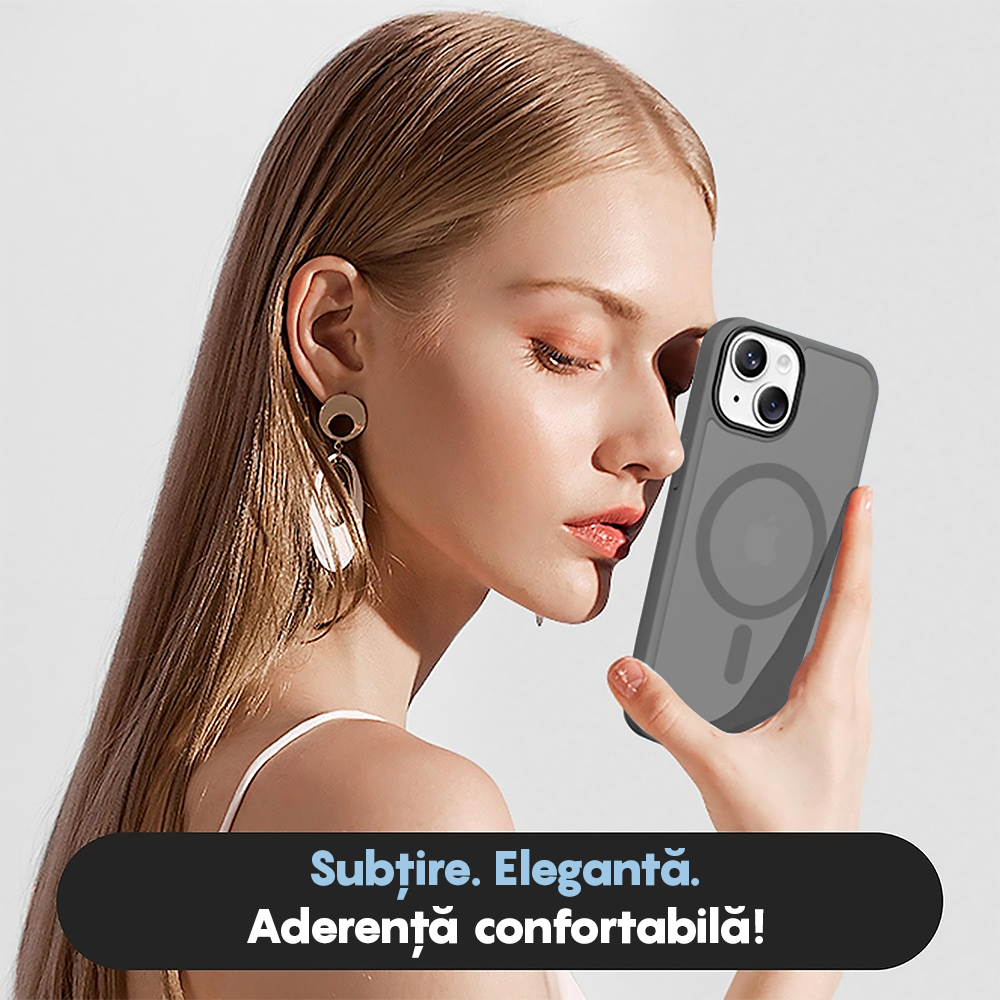 Husa MagSafe - iPhone 14 - Light Grey