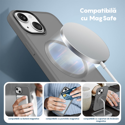 Husa MagSafe - iPhone 15 - Light Grey