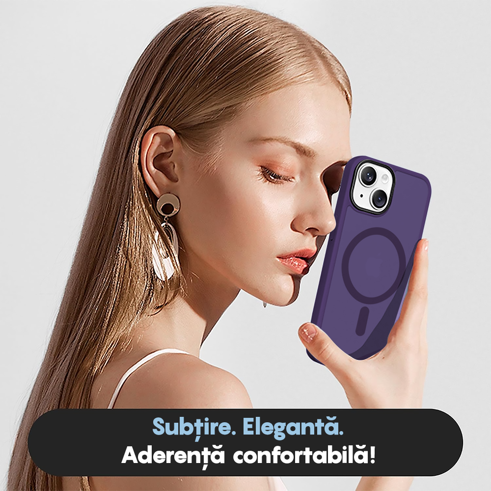 Husa MagSafe - iPhone 15 Plus - Dark Purple