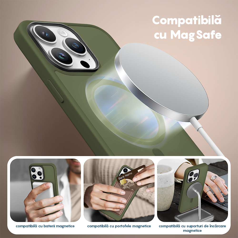 Husa MagSafe - iPhone 15 Pro Max - Green
