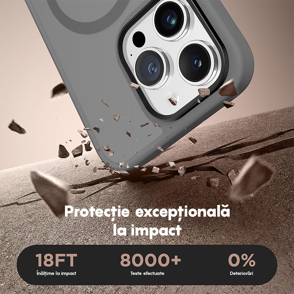 Husa MagSafe - iPhone 15 Pro Max - Light Grey