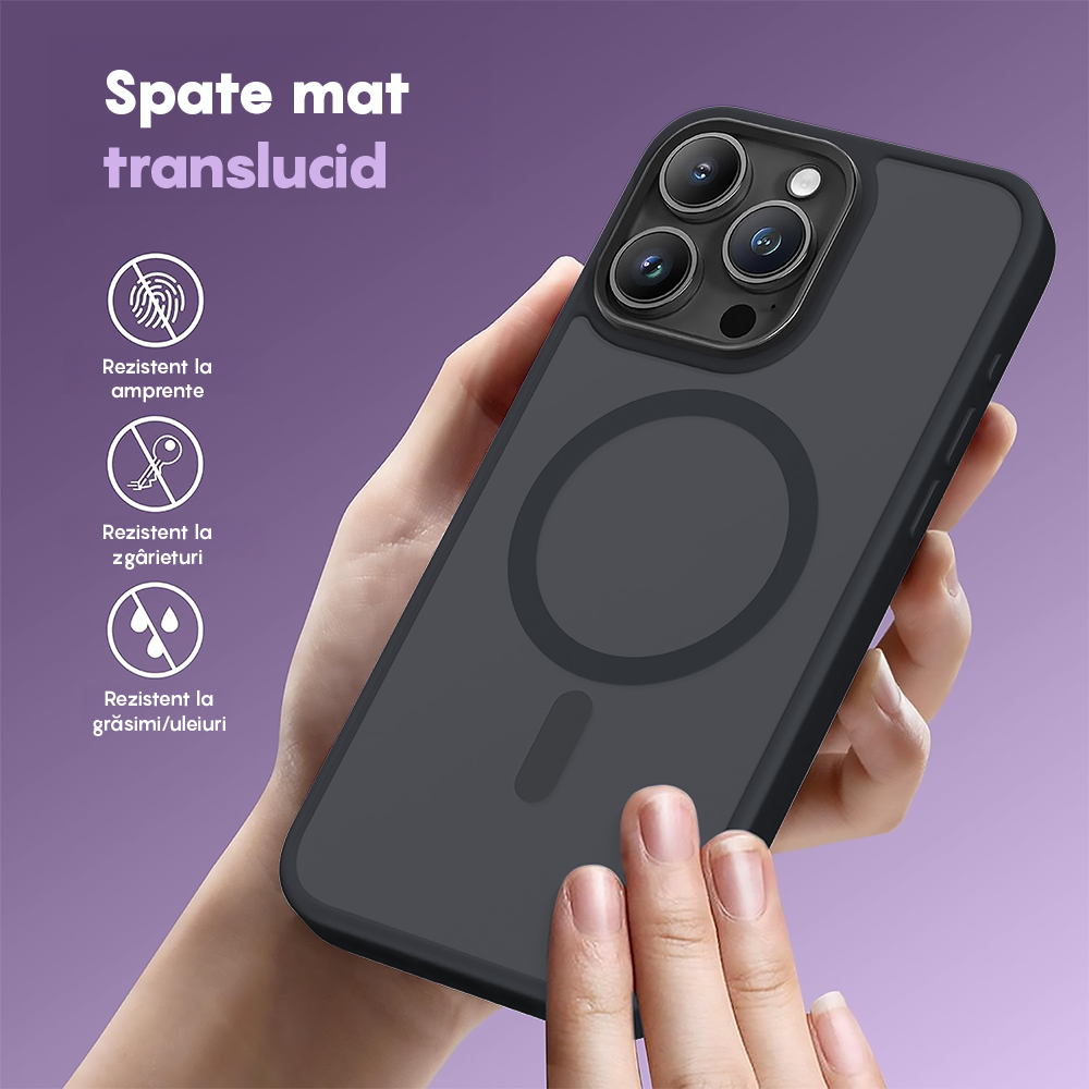 Husa MagSafe - iPhone 15 Pro Max - Black