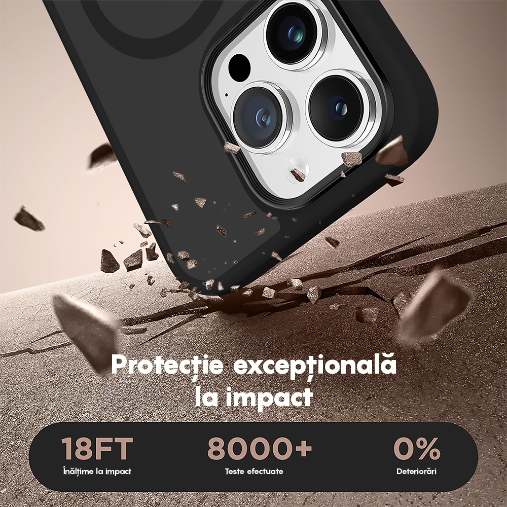 Husa MagSafe - iPhone 16 Pro - Negru
