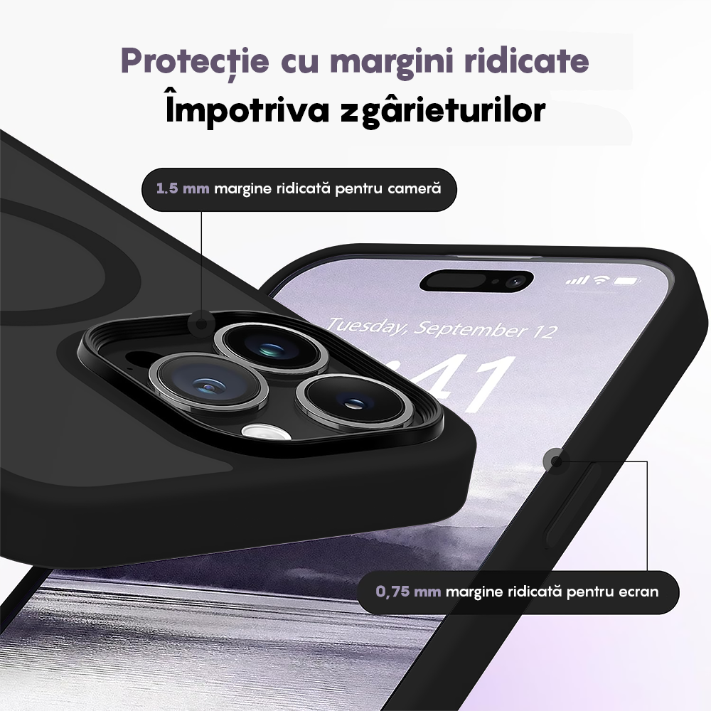 Husa MagSafe - iPhone 16 Pro Max - Negru