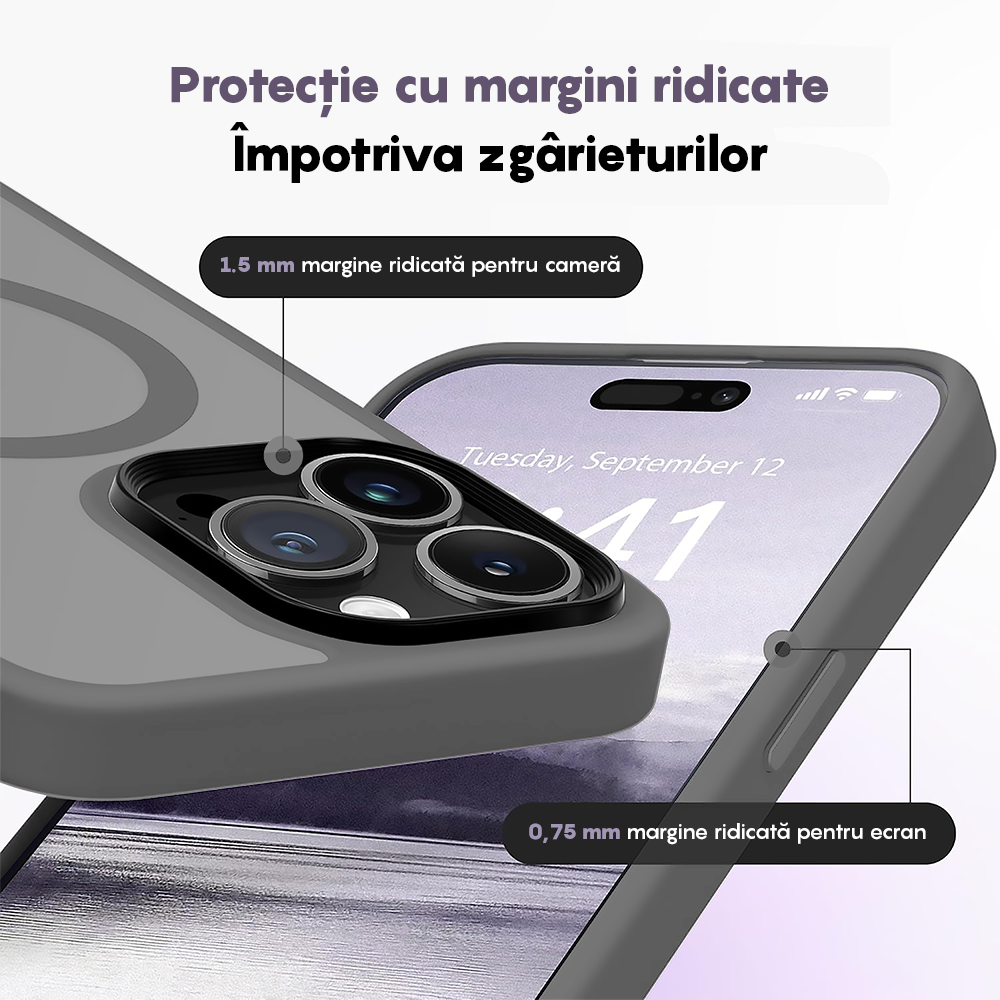 Husa MagSafe - iPhone 16 Pro Max - Gri