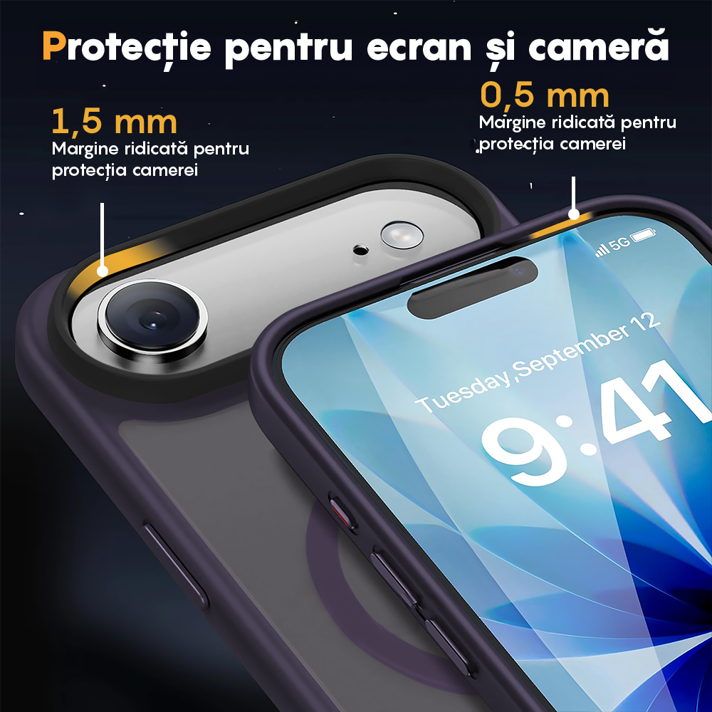 Husa MagSafe - iPhone 17 Air - Mov Inchis