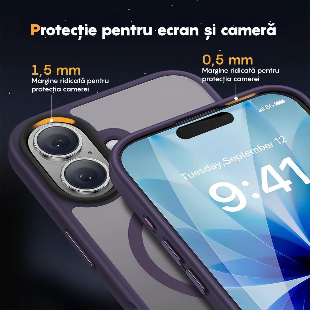 Husa MagSafe - iPhone 17 - Mov Inchis