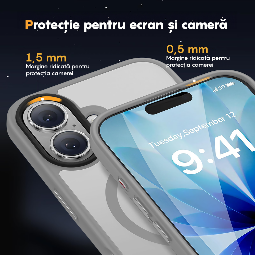 Husa MagSafe - iPhone 17 - Gri Deschis