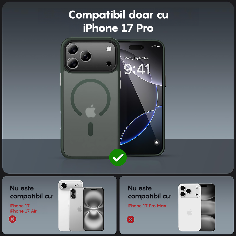Husa MagSafe - iPhone 17 Pro - Verde Deschis