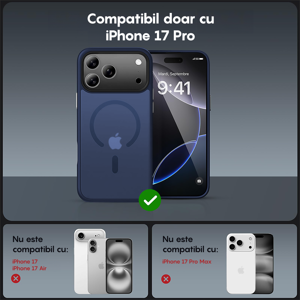 Husa MagSafe - iPhone 17 Pro - Albastru Inchis
