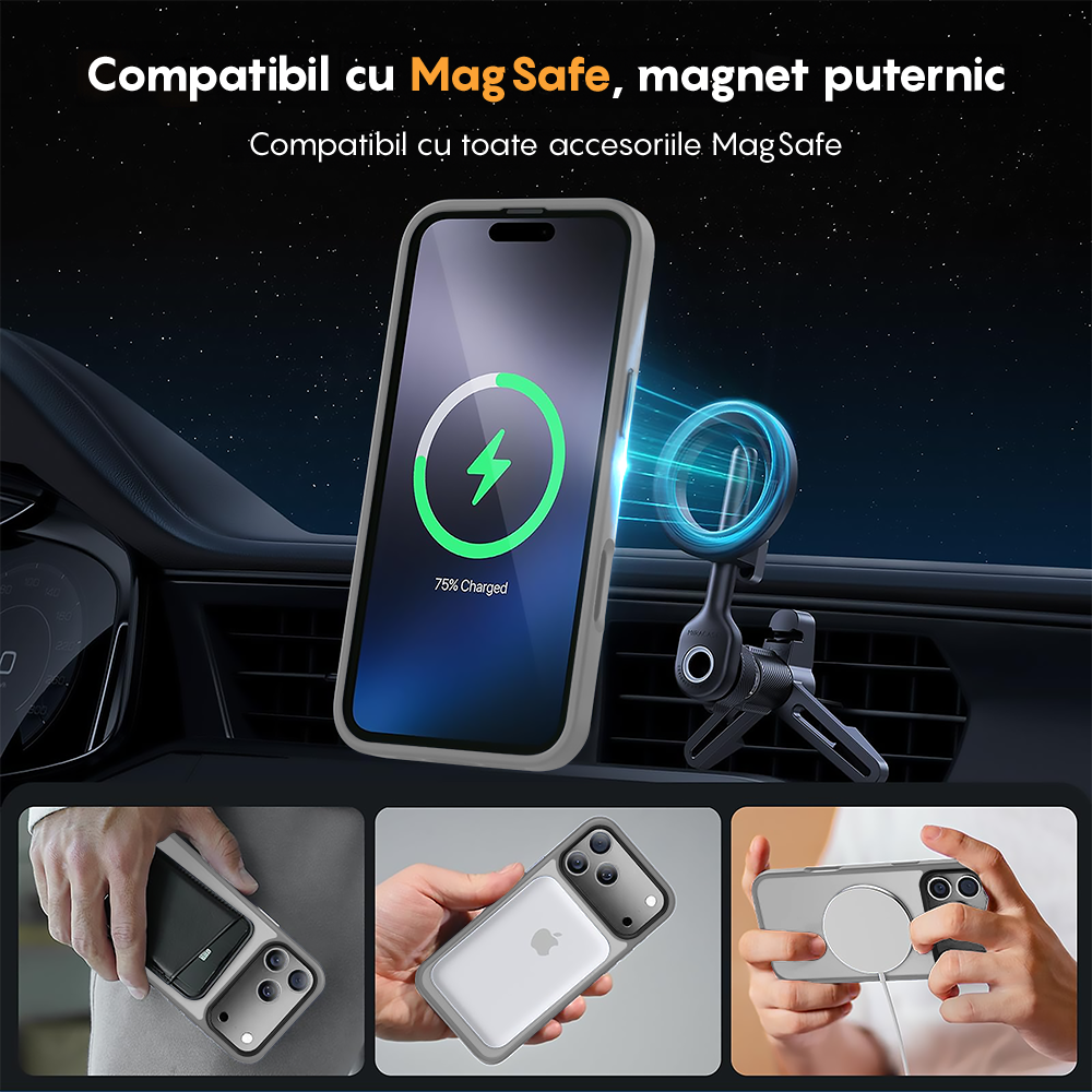 Husa MagSafe - iPhone 17 Pro - Gri Deschis