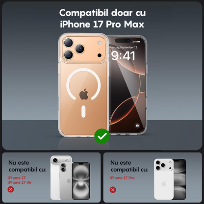 Husa MagSafe - iPhone 17 Pro Max - Transparent