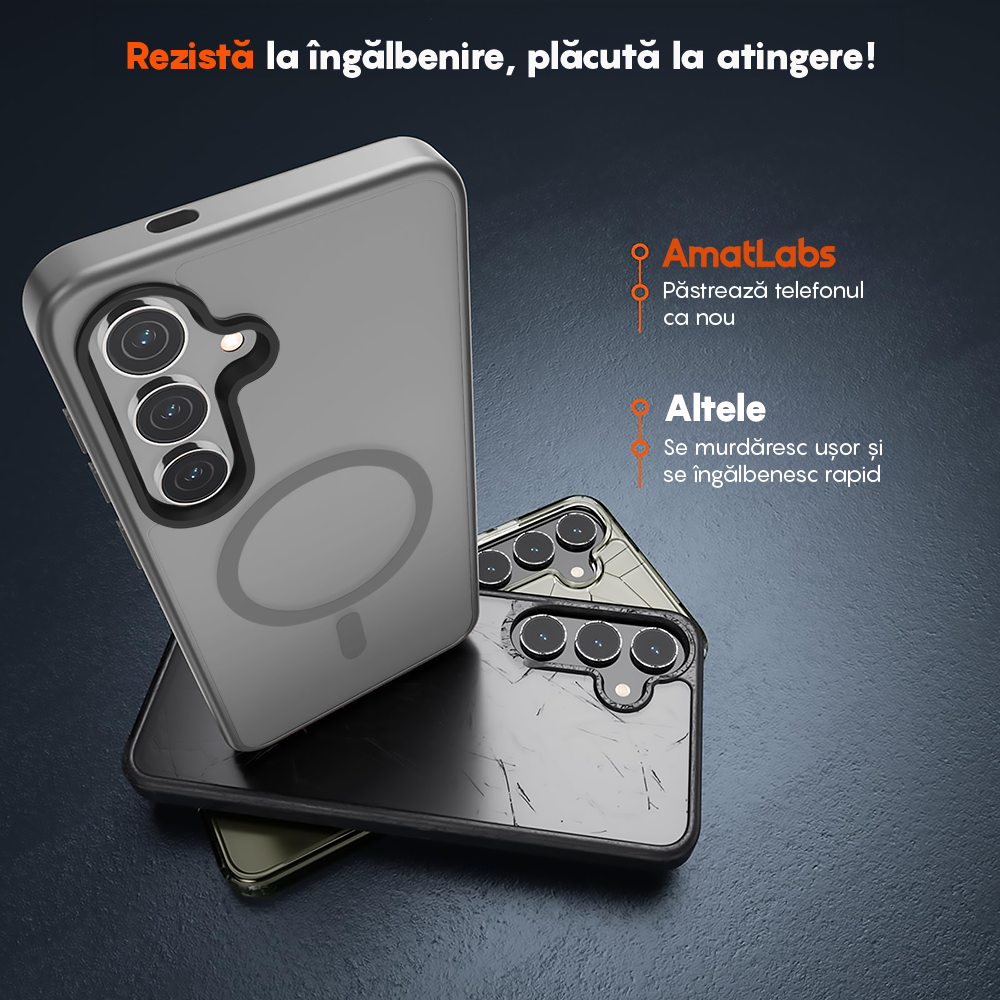 Husa MagSafe - Samsung Galaxy S24 - Gri Deschis
