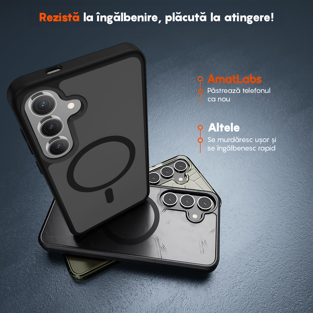 Husa MagSafe - Samsung Galaxy S24 Plus - Negru