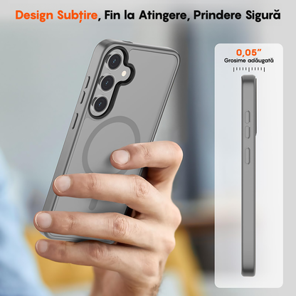 Husa MagSafe - Samsung Galaxy S24 Plus - Gri Deschis