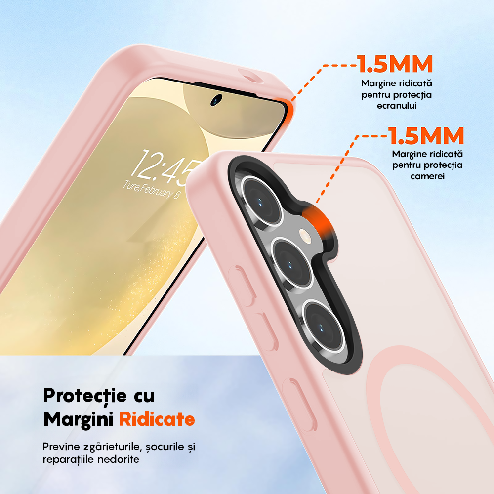 Husa MagSafe - Samsung Galaxy S24 Plus - Roz