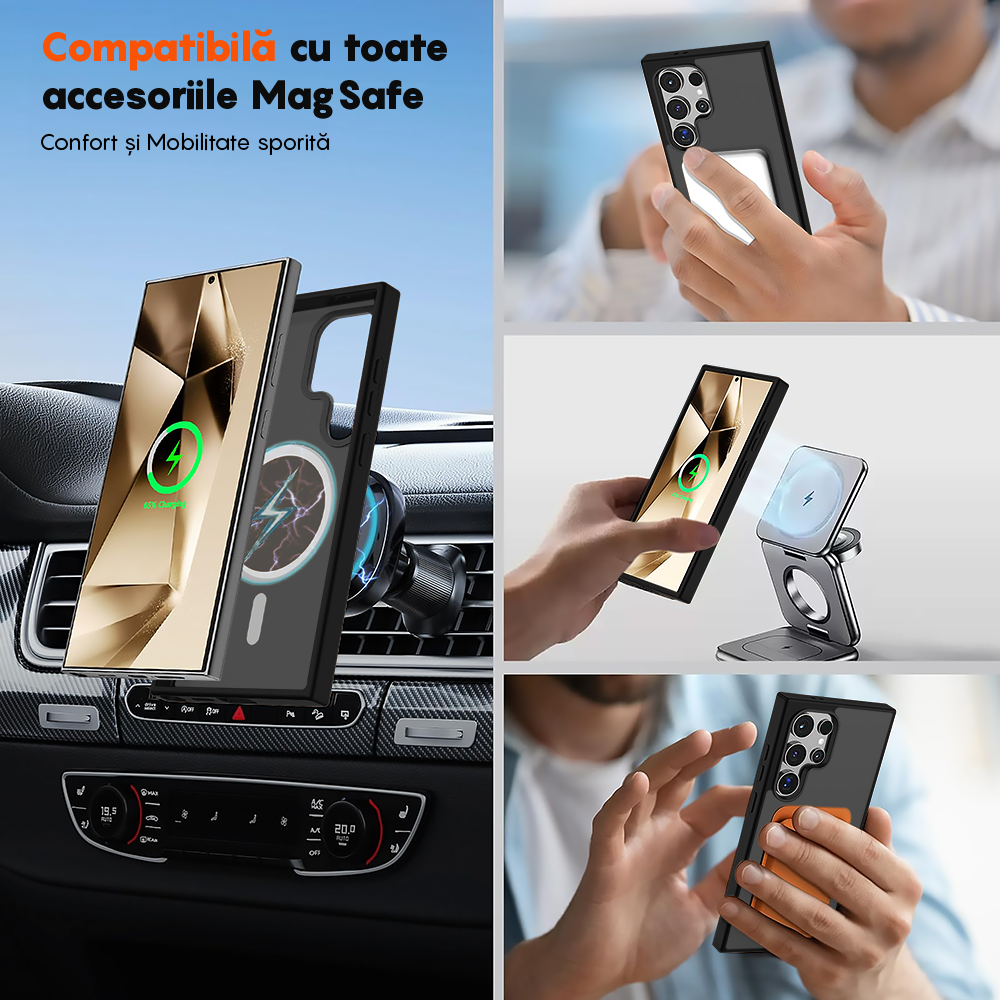 Husa MagSafe - Samsung Galaxy S24 Ultra - Negru
