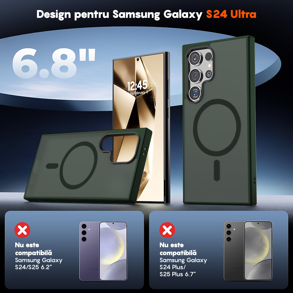 Husa MagSafe - Samsung Galaxy S24 Ultra - Verde