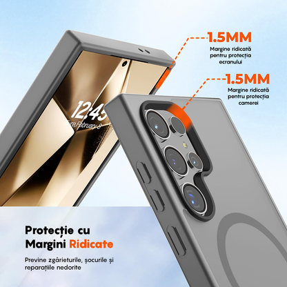 Husa MagSafe - Samsung Galaxy S24 Ultra - Gri Deschis