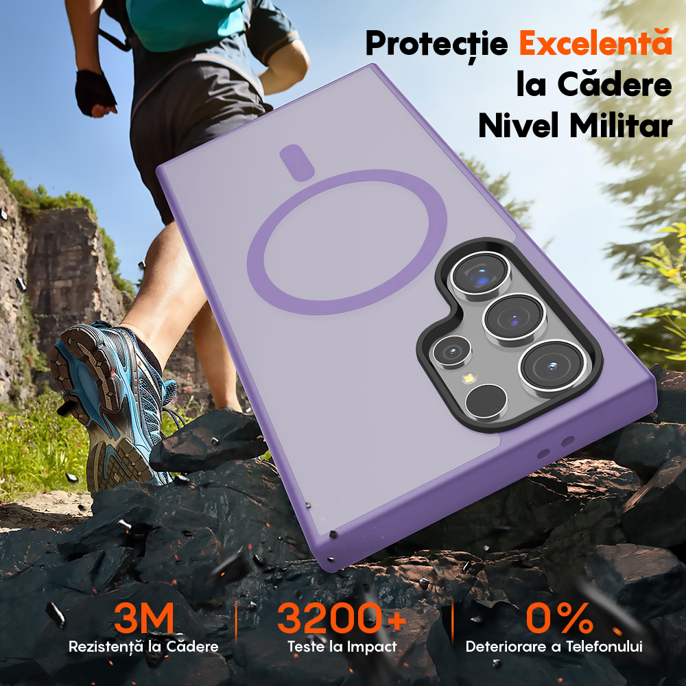 Husa MagSafe - Samsung Galaxy S24 Ultra - Mov Deschis