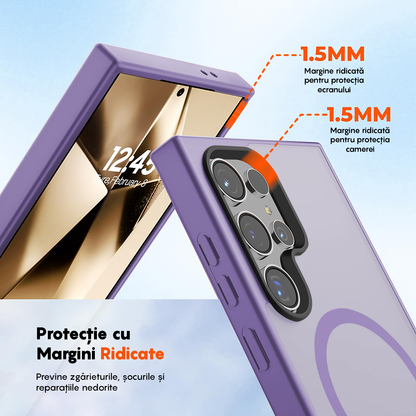 Husa MagSafe - Samsung Galaxy S24 Ultra - Mov Deschis
