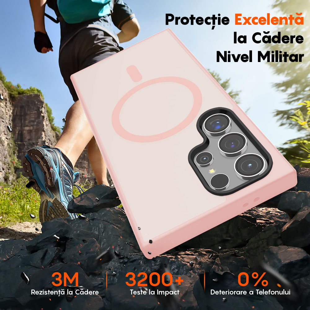 Husa MagSafe - Samsung Galaxy S24 Ultra - Roz