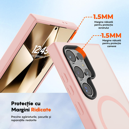 Husa MagSafe - Samsung Galaxy S24 Ultra - Roz