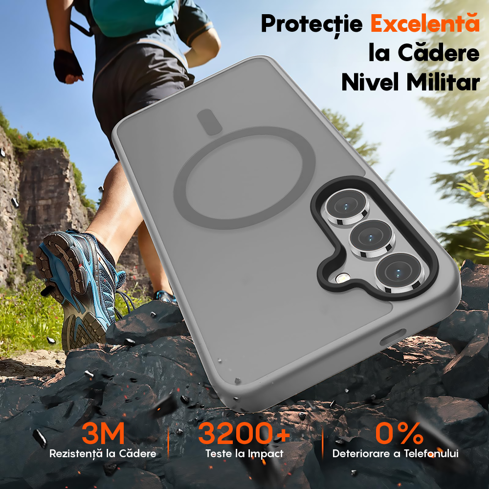 Husa MagSafe - Samsung Galaxy S25 - Gri Deschis