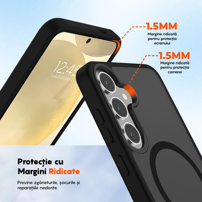 Husa MagSafe - Samsung Galaxy S25 Plus - Negru