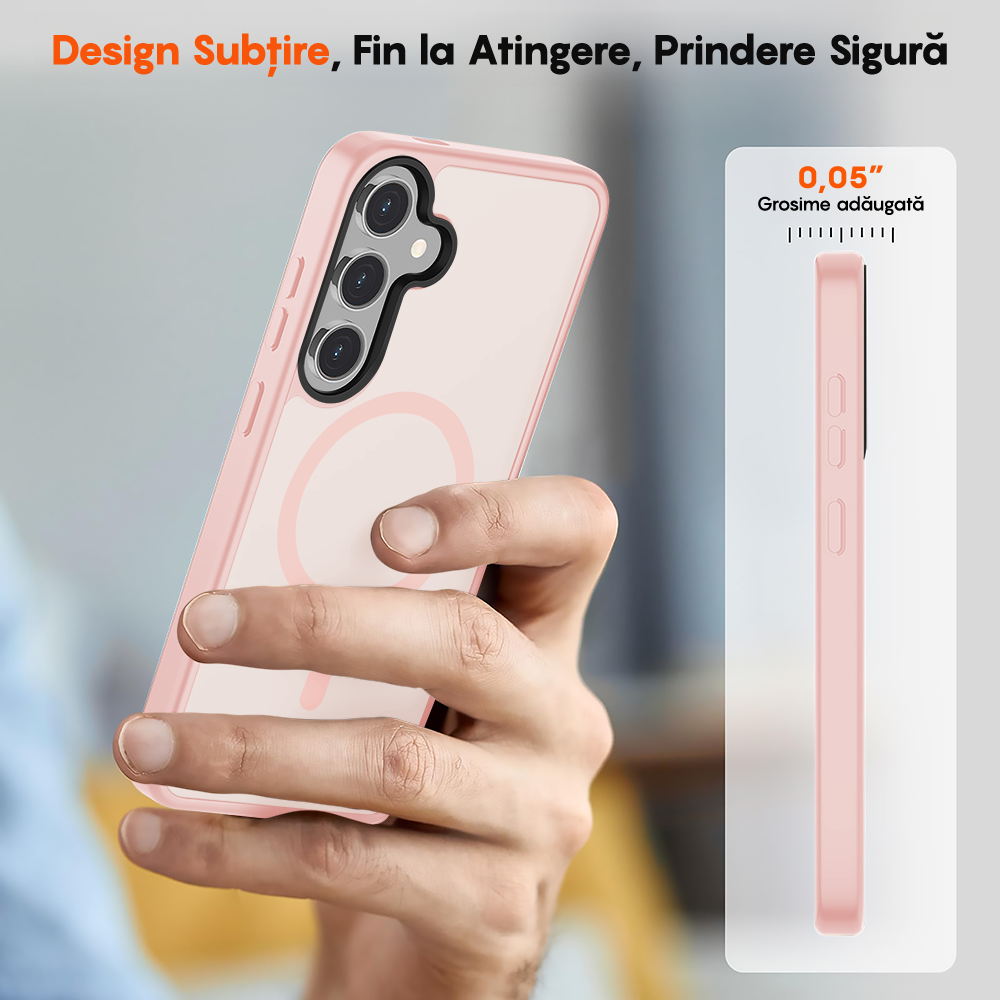 Husa MagSafe - Samsung Galaxy S25 Plus - Roz