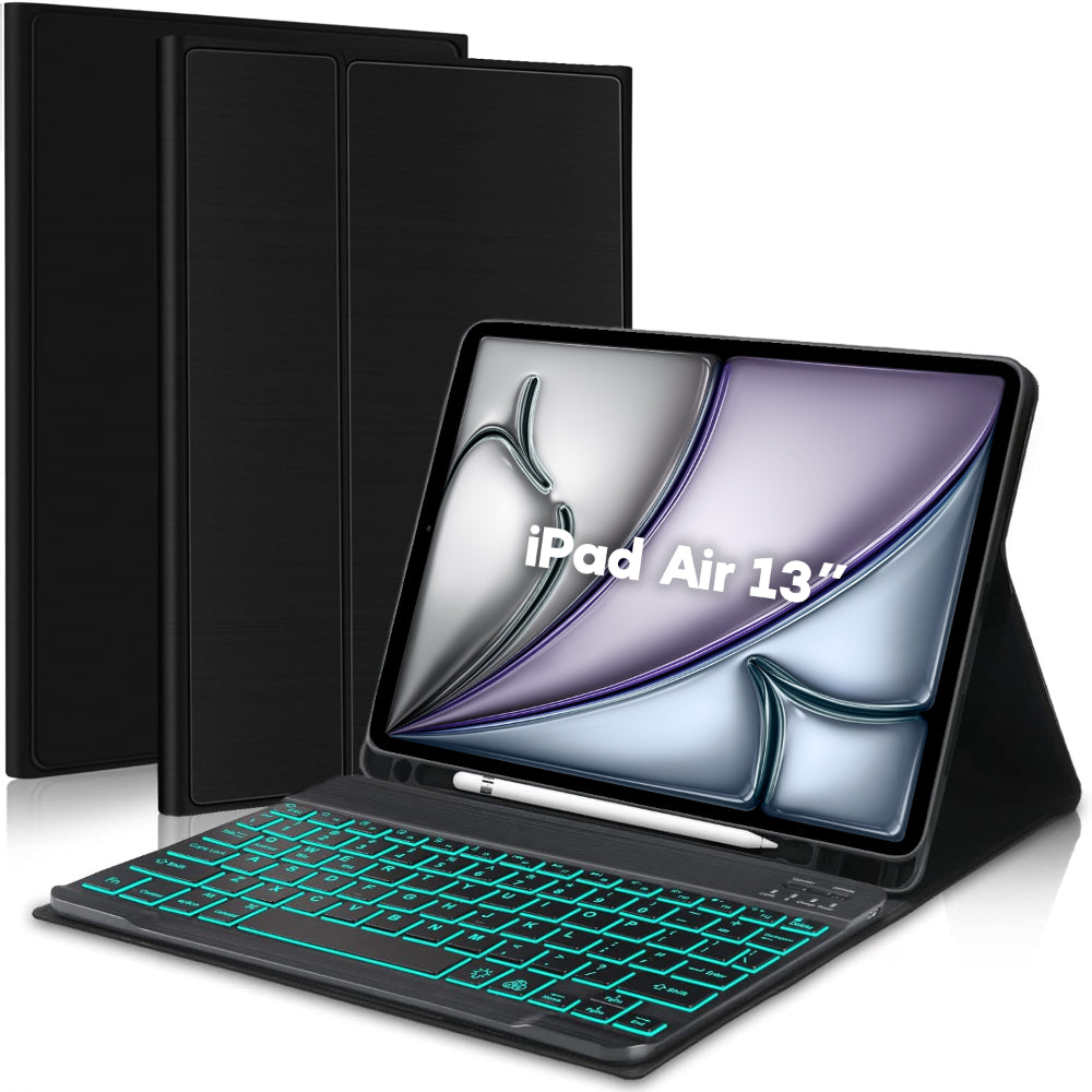 Husa MagneticK - iPad Air 13 2024/Pro 12.9" 2022/2021/2020/2018 - Negru