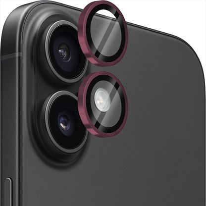 Folie Sticla Lentile Camera MaxDefense+ - iPhone 16/16 Plus - Roz