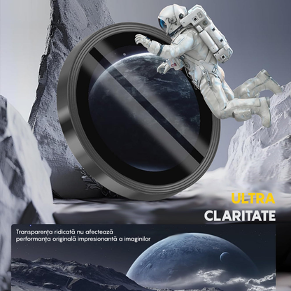 Folie Sticla Lentile Camera MaxDefense+ - iPhone 16/16 Plus - Argintiu