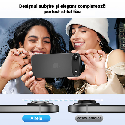 Folie Sticla Lentile Camera MaxDefense+ - iPhone 17 Air - Negru